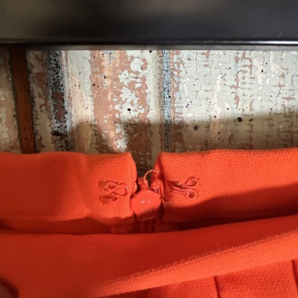 Victoria Beckham for Target Orange Scallop Pocket Stretch Knit Mini Skirt L - Picture 6 of 8